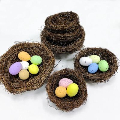 2025 Easter Nature Bird Nest Artificial Nest Handmade Easter Egg Nest Easter Decoration for Home Garden Decoration DIY Craft