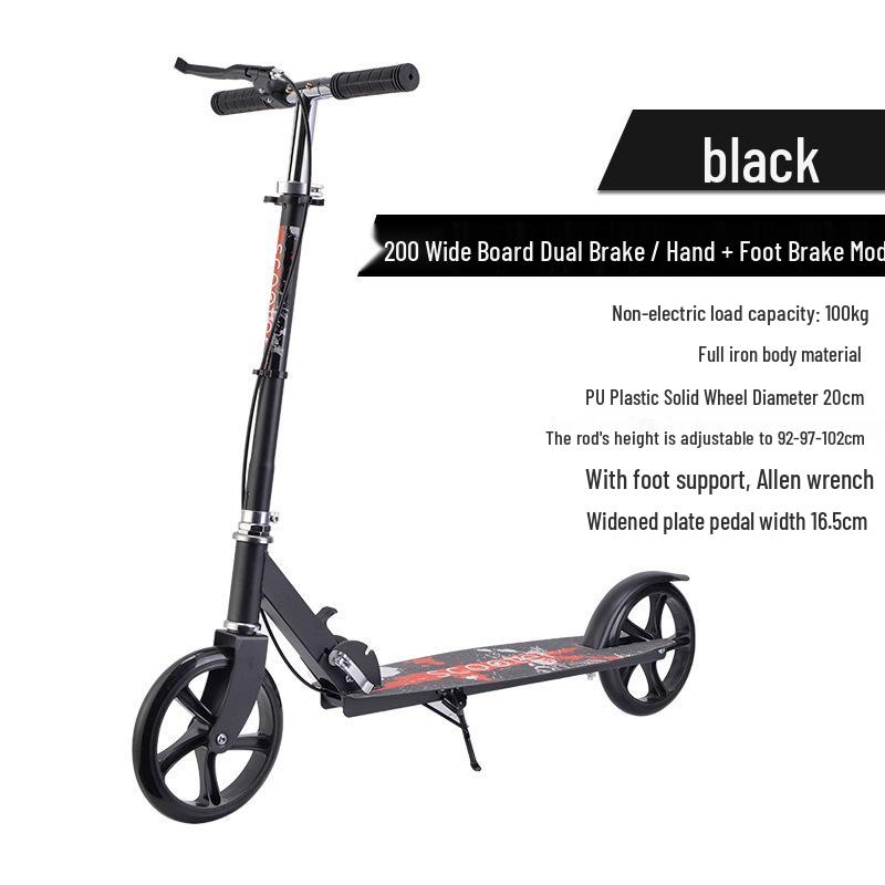 Faltbarer City-Roller: Großes Rad für Teenager & Erwachsene