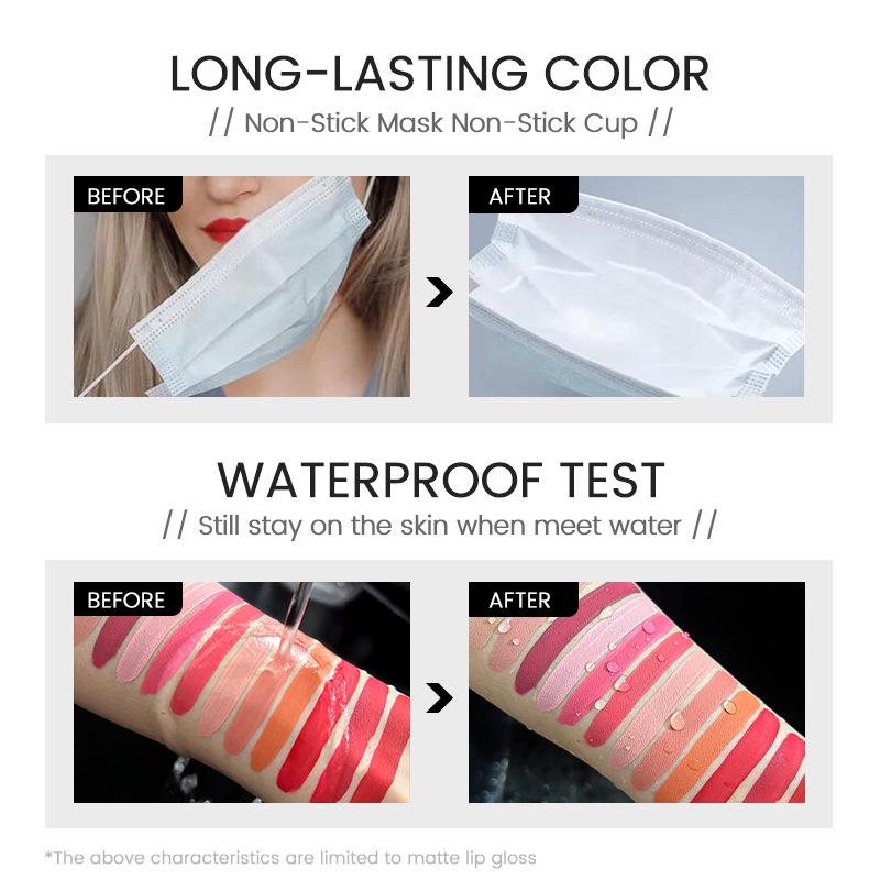 Mini Bottle Lip Gloss Set - Cross-Border Hot Seller (No Logo)