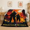 Contre-Strike CS GO Jeu Joueur Couverture en Flanelle Douce Chaude Jeté pour Chambre Salon Lit Voyage Camping Pique-nique Cadeau