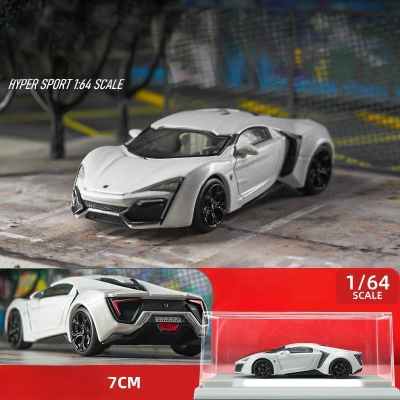 

1:64 Lykan Hypersport Supercar Alloy Car Diecasts & Toy Vehicles Car Model Miniature Scale Model Car For Children белый