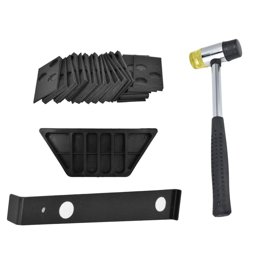 Flooring Installation Kit Laminate Tool with Rubber HammerPull BarTapping Block20Pcs Spacers