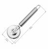 Stainless Steel Pastry Roller & Dumpling Cutter – Embossing Knife for Lace Edge and Pie Filling.