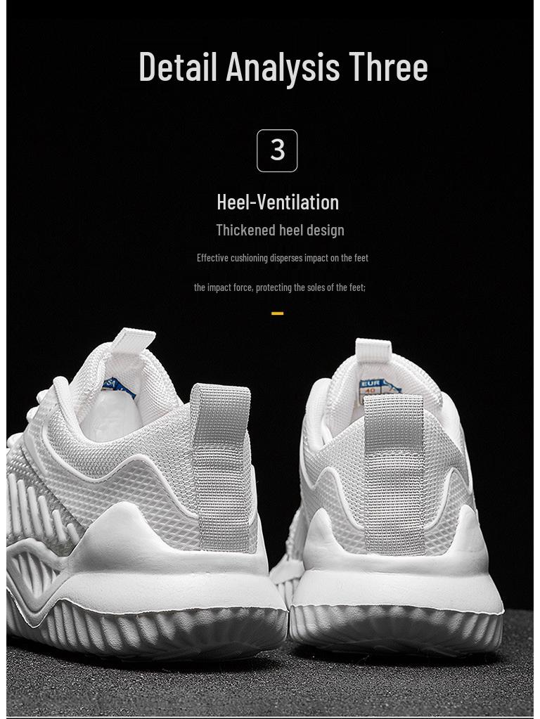 Summer Flyknit Breathable Running Shoes - Unisex, Plus Size, Lightweight, Thick Sole