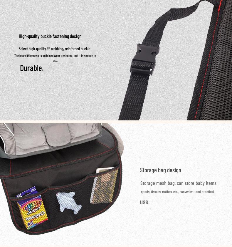 Anti-Wear Non-Slip Car Seat Cushion and Rear Seat Protector