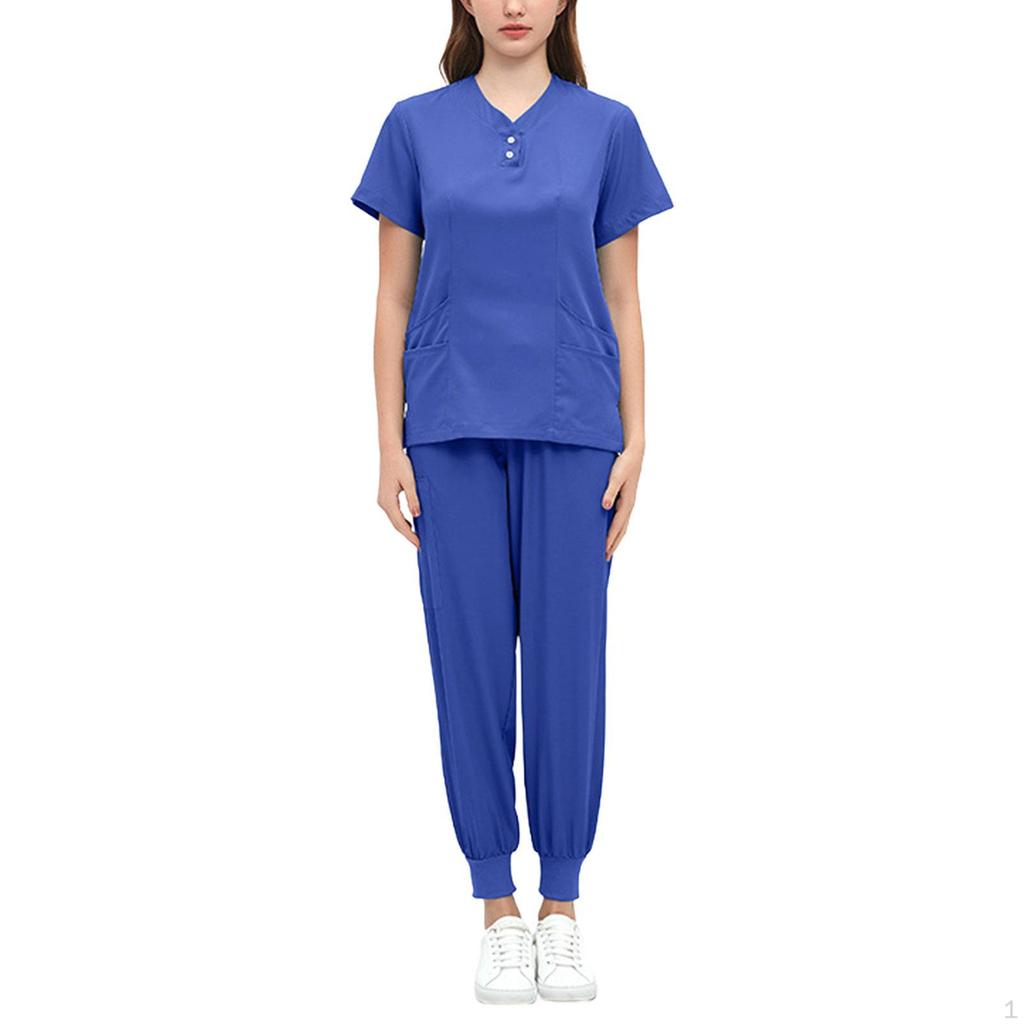 Care Peeling Set, Work Clothes, Soft, Breathable, Elastic Waist, Nurse Clothing, Top And