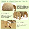 Fhiny Rabbit Scratch Toy, Natural Sisal Rabbit Scratching Ball Cute Sisal Rope Bunny Claw Scratcher Rotating Ball Interactive Toys Nail Scratching