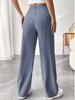 2025 Spring/Summer Women's Drapey High-waisted Slimming Wide-Leg Floor-Length Pants