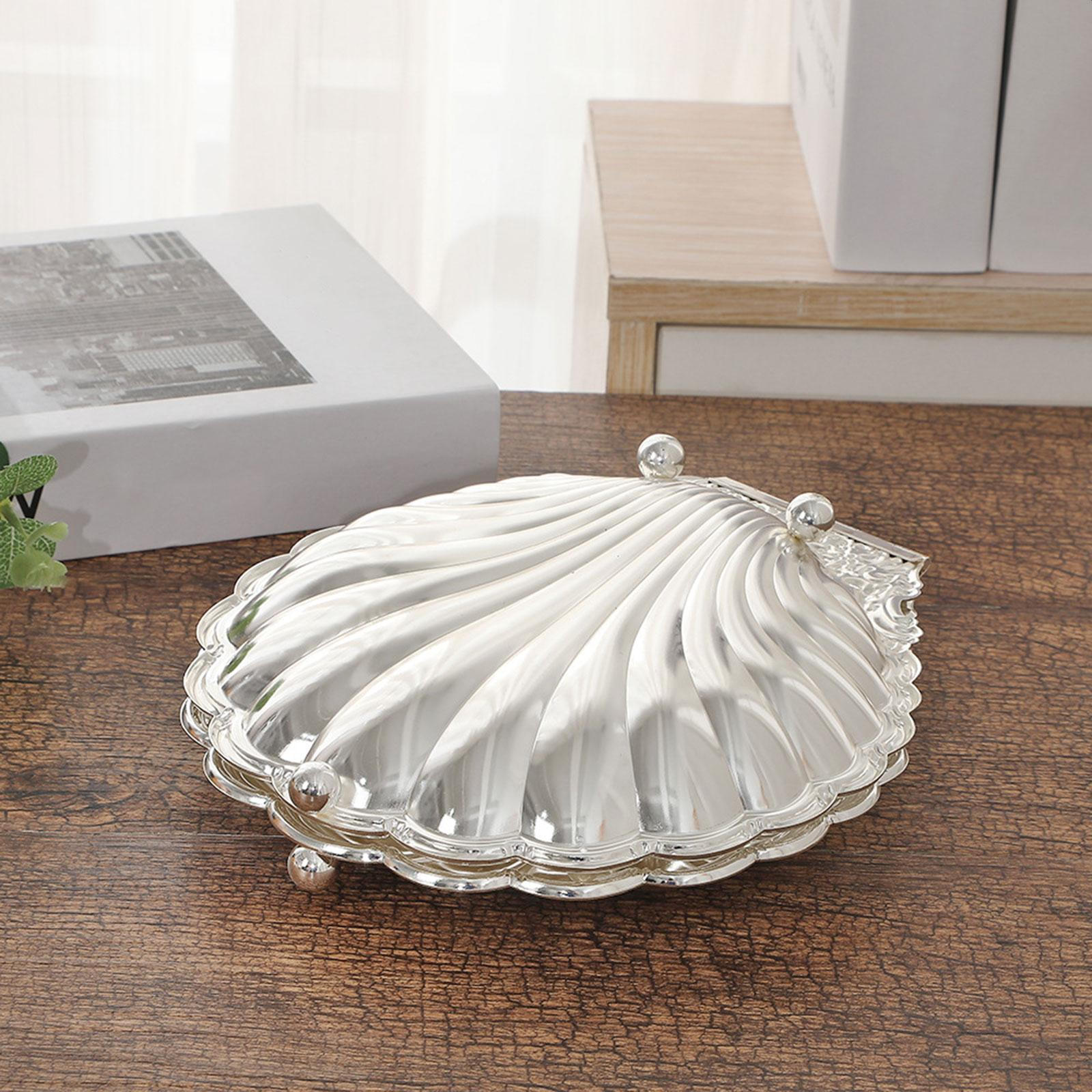 

Фруктовница Декоративный Декор Стильный Поднос для Хранения Сервировка для Орехов Вечеринка Десерт Кухня Silver S