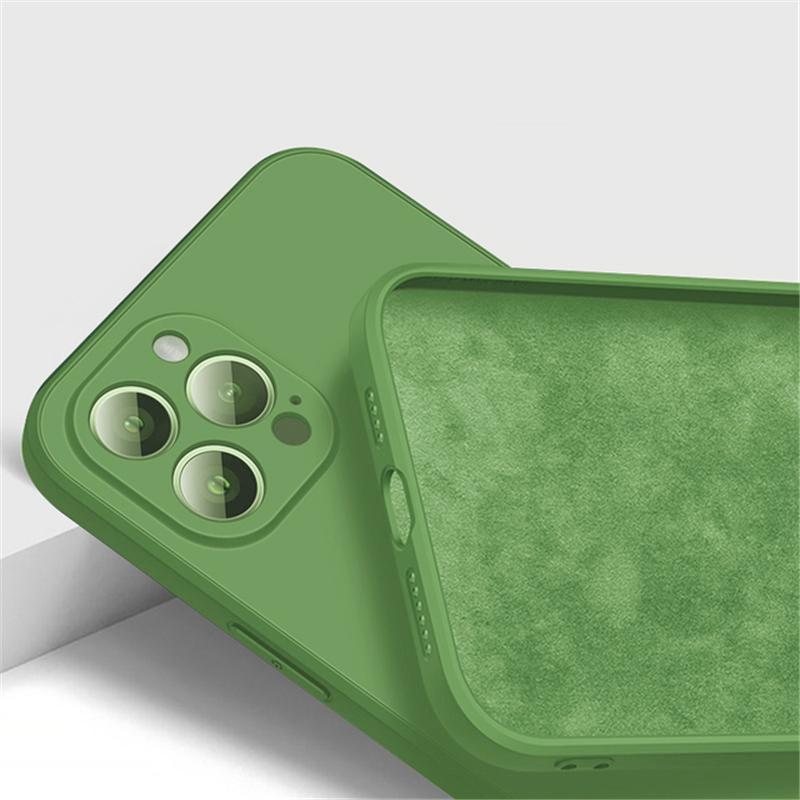 Soft Square Liquid Silicone Phone Case For iPhone 15 Pro Max Plus 15Pro 15Plus 15Pro Max Shockproof TPU Full Back Cover Shell