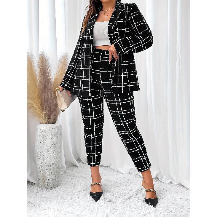 

Women s New Large Size Printed Elastic Waist Printed Women s Small Suit Set L