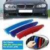 12 Slats Kidney Front Grill Grille Decal Stripe Cover Clip Trim M-Sport Decorative Parts Fit For BMW 3 Series E90 E91