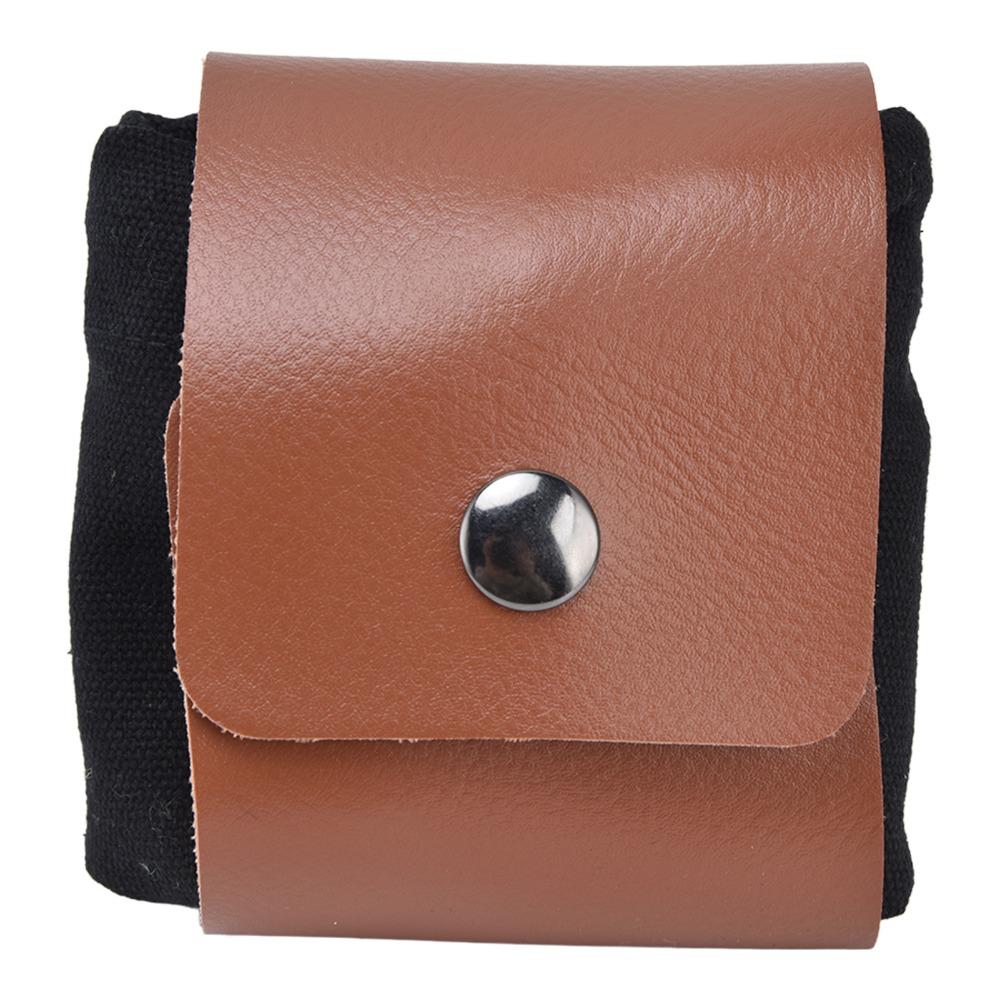 Canvas Material Fruit Picking Bag Multi Purpose Drawstring Closure Waist Hanging Bag PU Style Save Space Belt Pouch