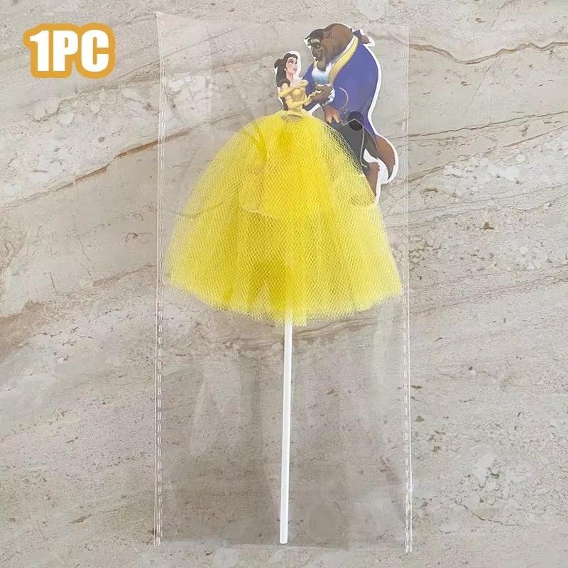 

Beauty And The Beast Party Decoration Birthday Backdrop Belle Princess Paper Cup Plate Balloons For Girl Favor Gift Items Baby Shower Other