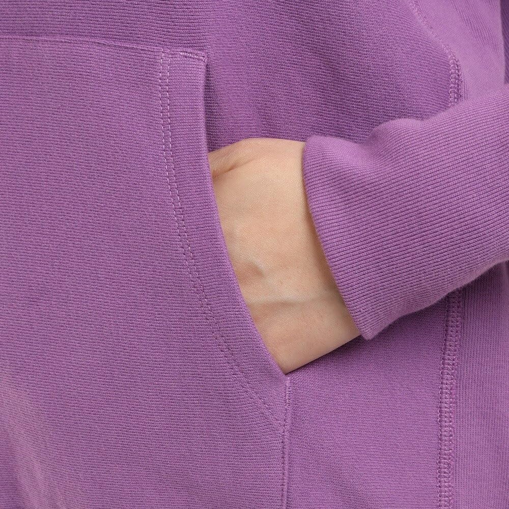 Champion Long Sleeve Cotton 10oz Ribbed Knit Reverse Weave Hooded Sweatshirt Size M Women's 100% (CW-W102), Purple,