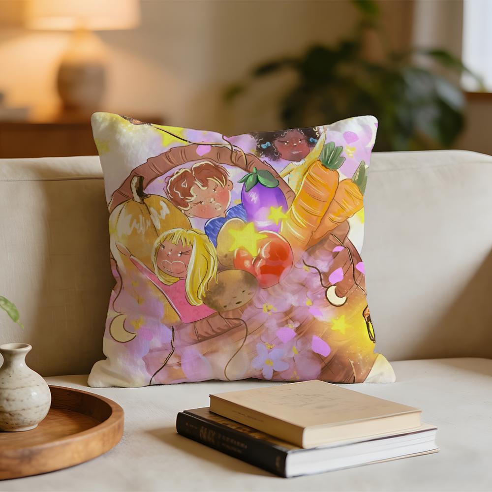 

Kwaii Anime Cute MyMymyberries Art Cushion Cover Short plush pillowcase for bed sofa carwashable 30x30cm