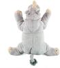 Calorata White Rhino Plush Toy Realistic Animal Toy Doll Gift Present Birthday Christmas Present (Reclining Series/Soft Touch) (Twice Tested) /