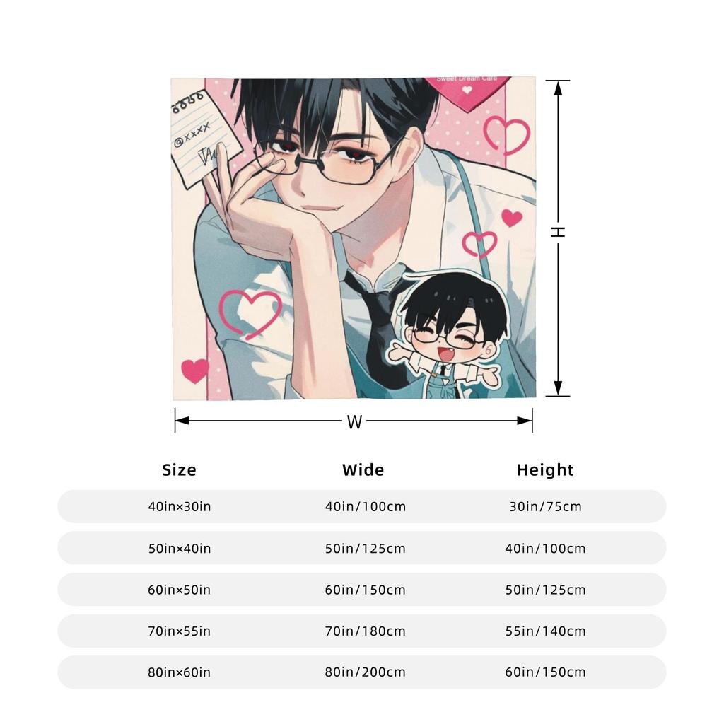 Alien Stage Anime Wool Blanket Mizi Sua Till Ivan Creative Throw Blankets For Bed Sofa Couch 125*100Cm Quilt
