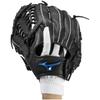 MIZUNO Defensive Right Size Baseball/Softball Gloves, Hand, 1EJED331, L, White/Black/Gold