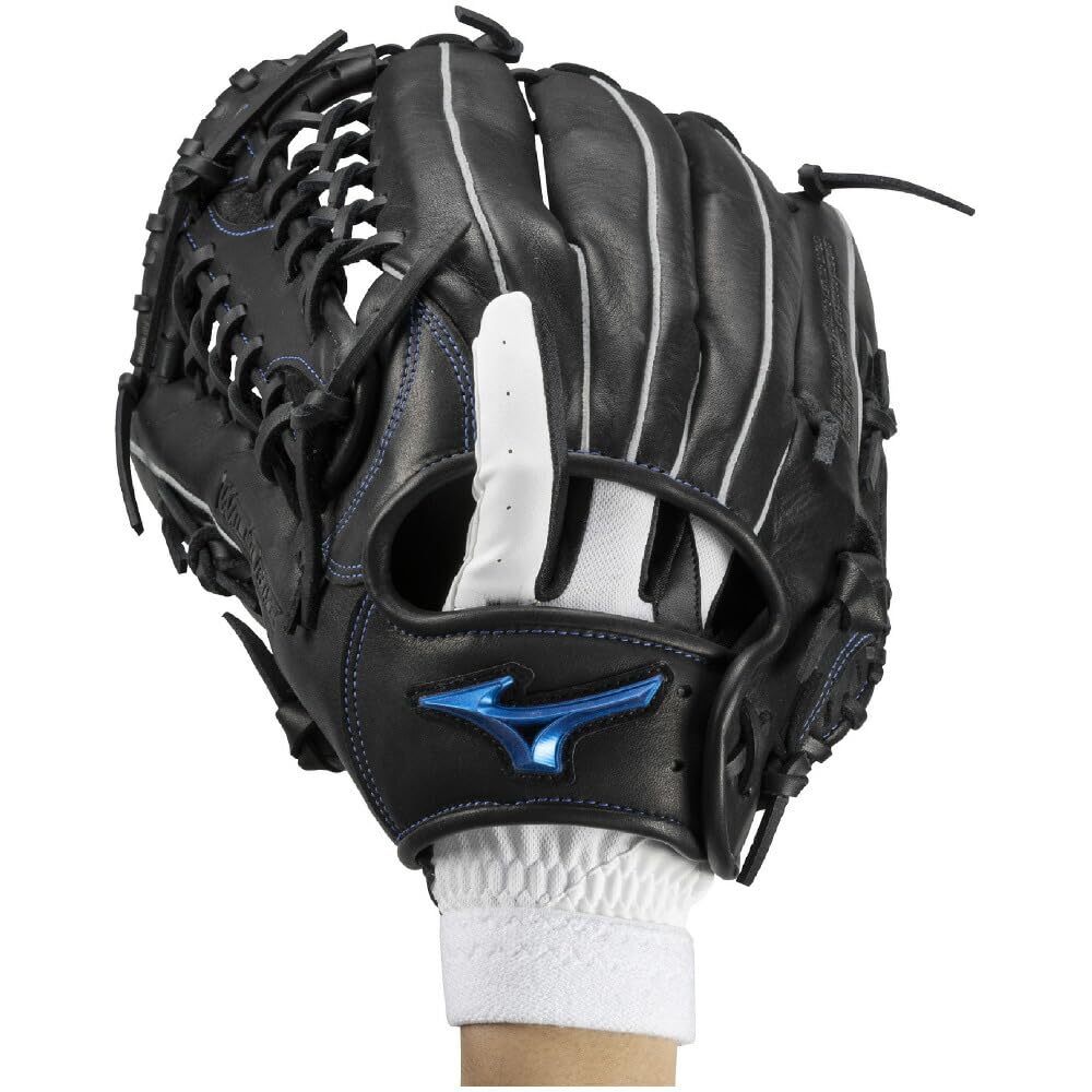 MIZUNO Defensive Right Size Baseball/Softball Gloves, Hand, 1EJED331, L, White/Black/Gold