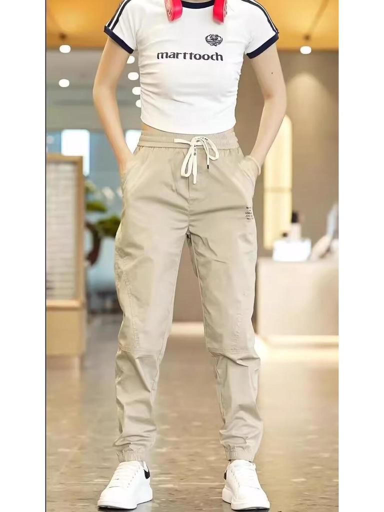 2024 Men's Quick-Drying Summer Workwear Pants - Lightweight, Casual, and Sporty with Cuffed Design