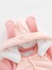 Winter Padded Cotton Jumpsuit for Newborn Girls - Warm, Plus Velvet, Thickened Outerwear