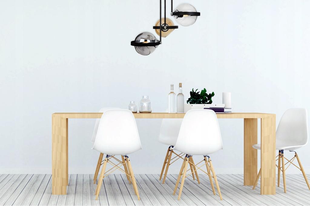 MODERN GLASS RING HANGING LAMP MIX