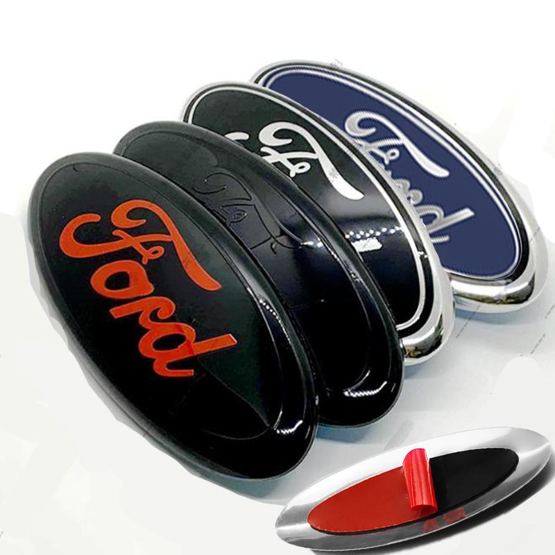 Car Front Hood Emblem Bonnet Auto Badge Rear Trunk Logo For Ford Focus Mk2 Mk3 Fiesta Mk7 Ranger Mondeo Mk4 S-MAX Kuga Accessory