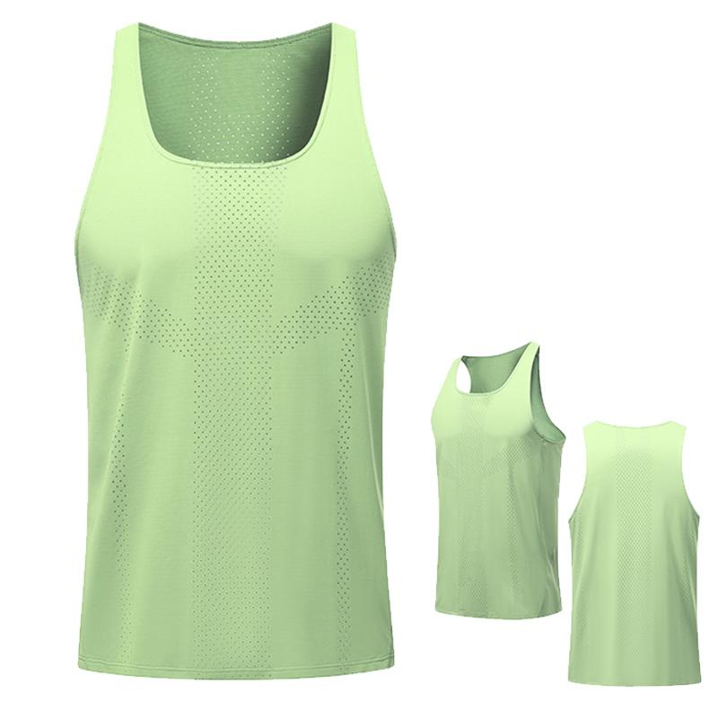 

Мужская футболка без рукавов для отдыха, баскетбола, активного отдыха, фитнеса, тренировок, дышащая и быстросохнущая майка для бега XXXL флуоресцентный зеленый