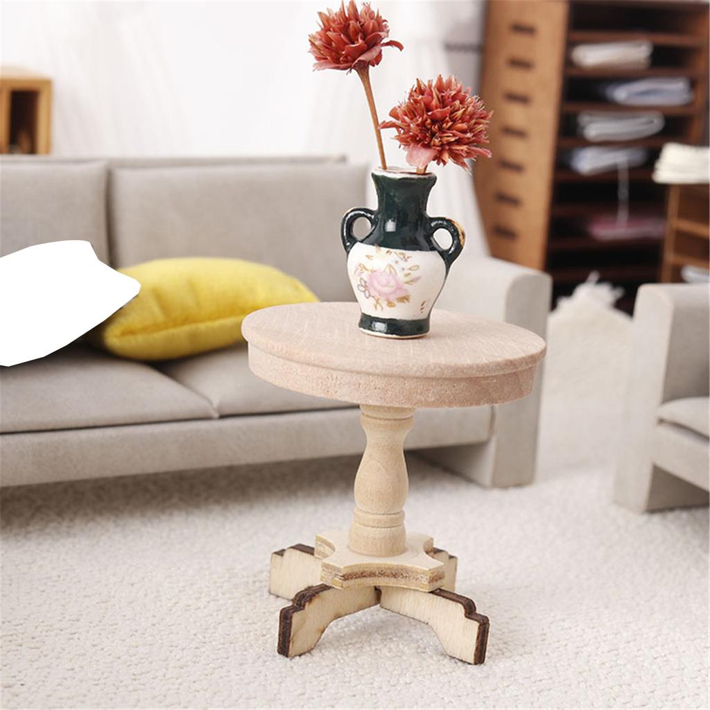 Portable Small Round Table Easy To Rearrange Enhances Model Layout Flexibility