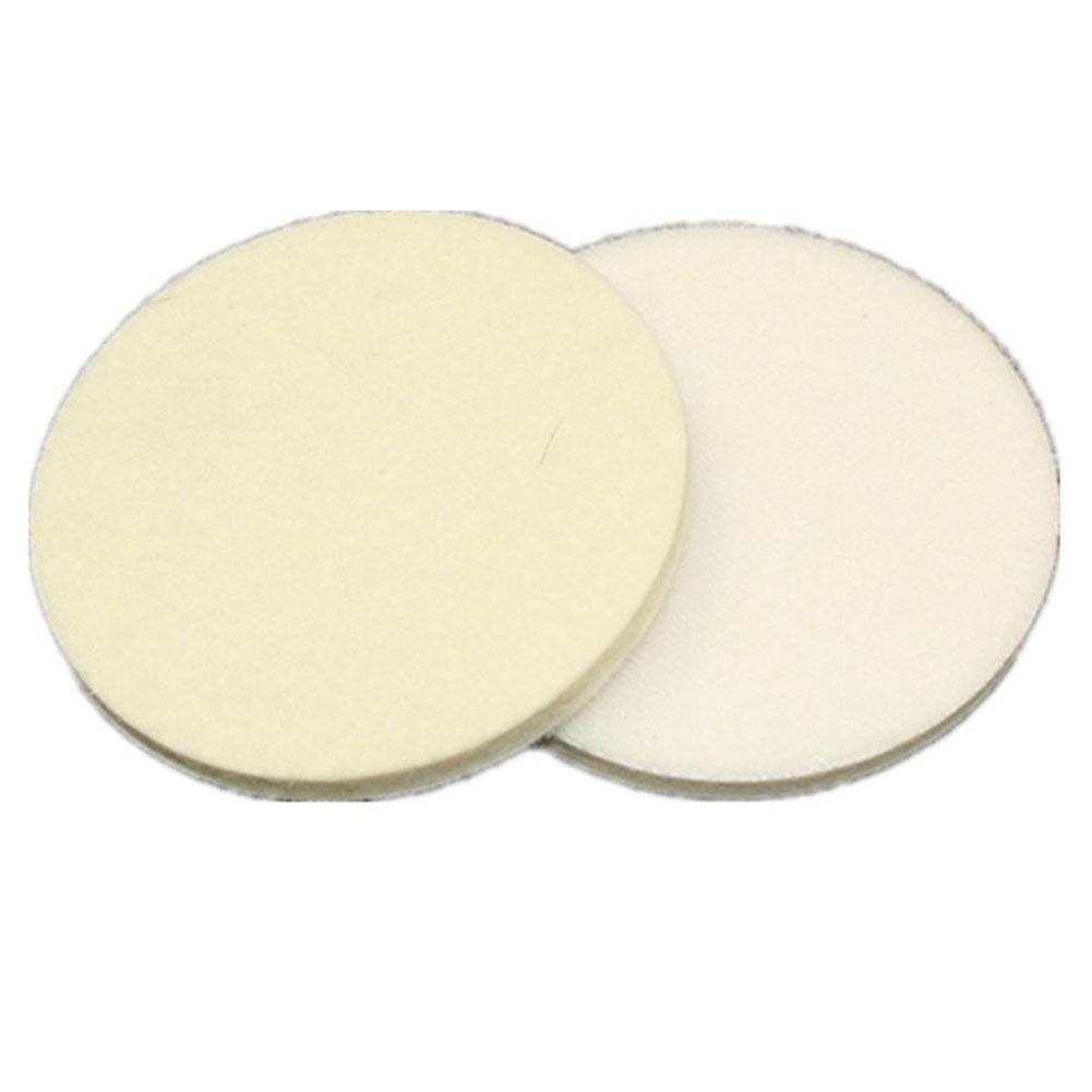 Exceptional 80mm Wool Felt Grinding Discs 2pcs Pack for Metal Polishing