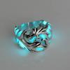 Domineering Vintage Luminous Dragon  Rings Gothic Adjustable Men Rings Unique Boys Fashion Jewellery Gift