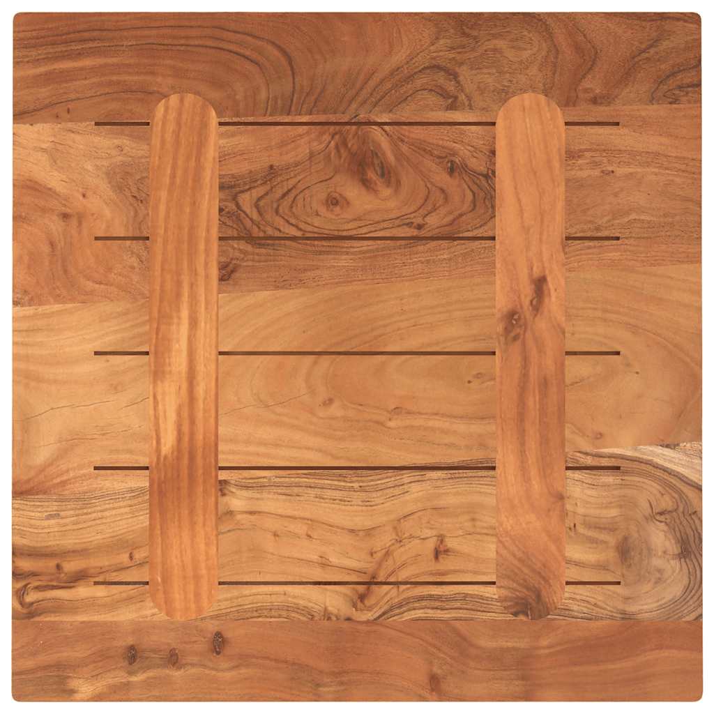 Tabletop 50x50x2.5 cm Square Solid Acacia Wood
