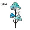 Colorful Yard Stakes Planter Insert Stake, Double-Sided, Flower Pot Decor Metal Garden Decorative Insect Animal Stake for Plant Pots Bed Decoration
