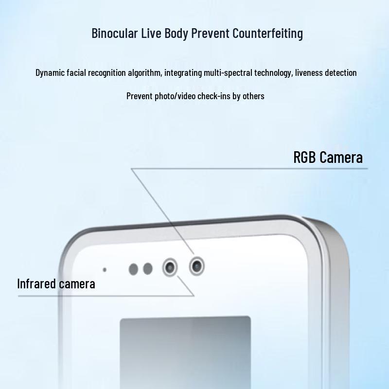 Smart Facial Recognition Attendance & Access Control System CN plug (adapter included)