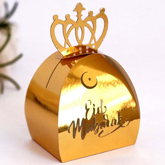 10 Stück/Set Sichere Und Gesunde Eid Mubarak Schokoladenboxen Für Geschenk Gastgeschenkboxen Geschenkboxen Süßigkeitenbox