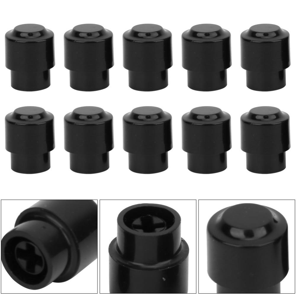 

10pcs Black/White Guitar Part Accessory Unthreaded Design Switch Tip Cap Knob Cap Electric Guitar чёрный