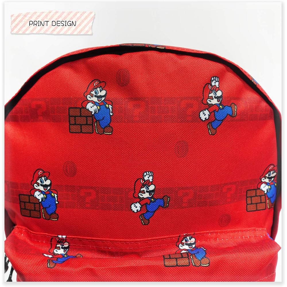 [TITLE ROLE] [TITLE ROLE] backpack SUPER MARIO (Super Mario) KIDS Jump & Run Kids Red