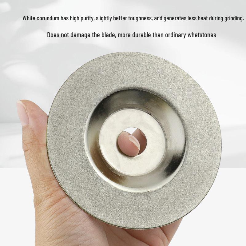 Kitchen Knife & Scissors Sharpening Disc - Cymbal-Shaped Angle Grinder Wheel