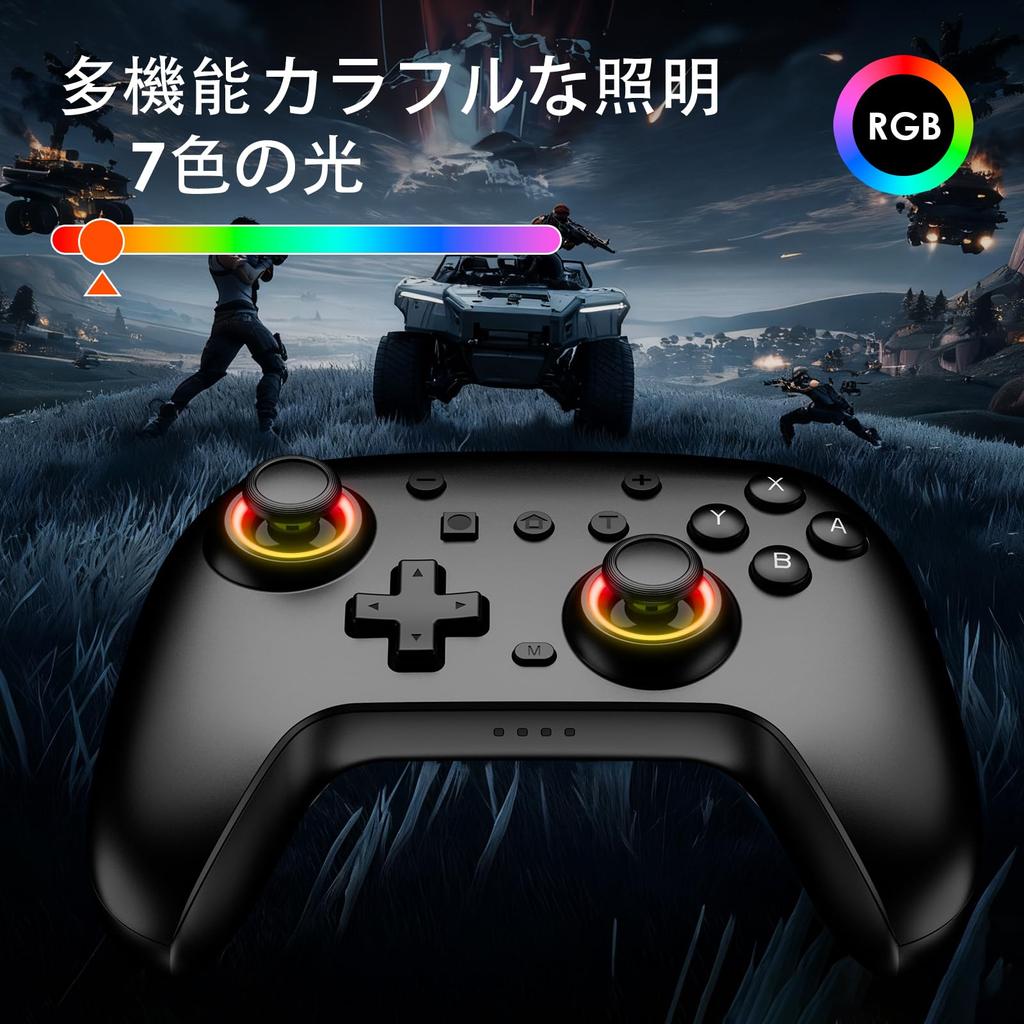 Switch Controller Set Charging Switch 800mAh High 8 Hours Continuous Turbo Rapid RGB Back Buttons Macro Hall Effect HD Gyro Bluetooth Wireless