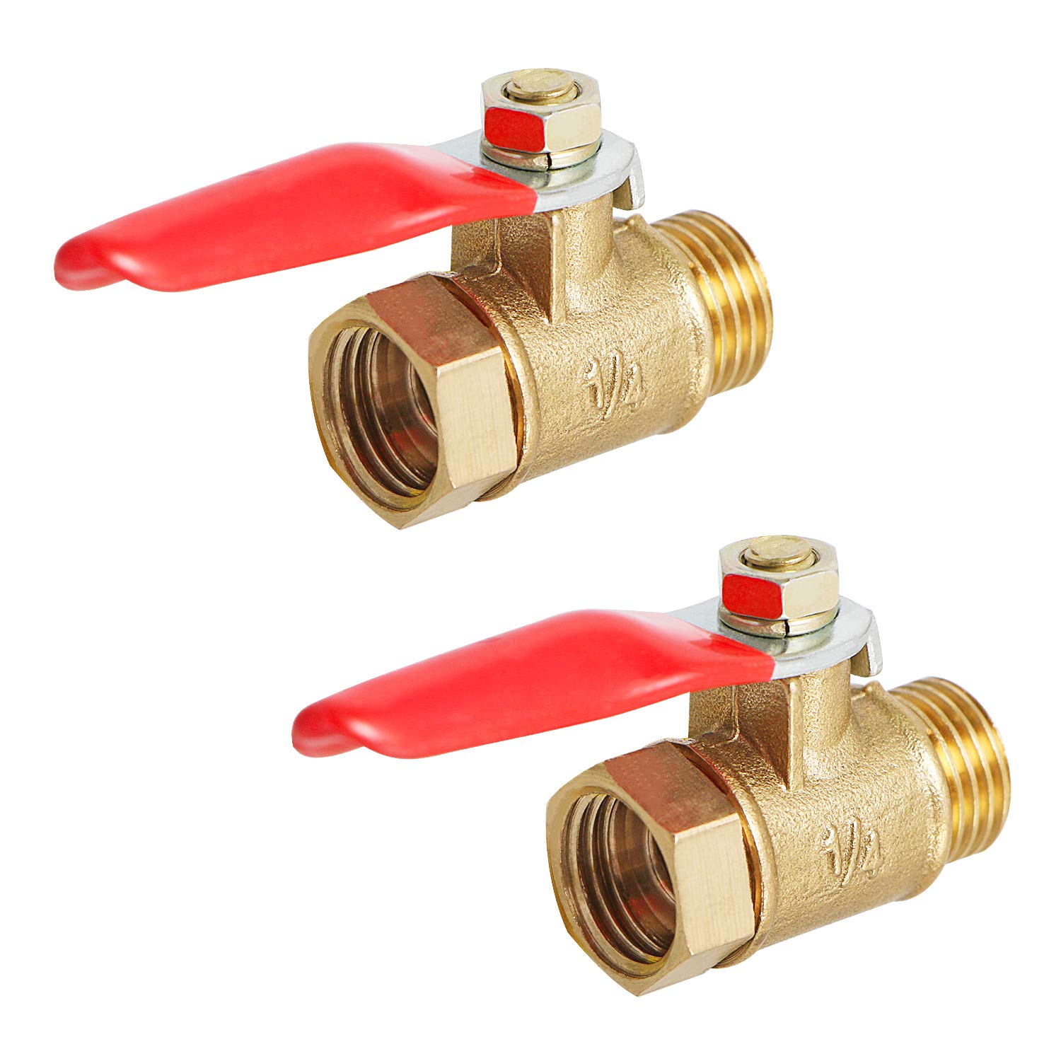 

Латунний кульовий кран Aopin Різьба G 1/4 внутрішня x Різьба G 1/4 зовнішня 1/4 female thread/male thread