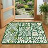 Creative Art Lover Gift Rectangular Floor Mat Durable Indoor Rug For Garden Lovers And Floral Themed Room Decor
