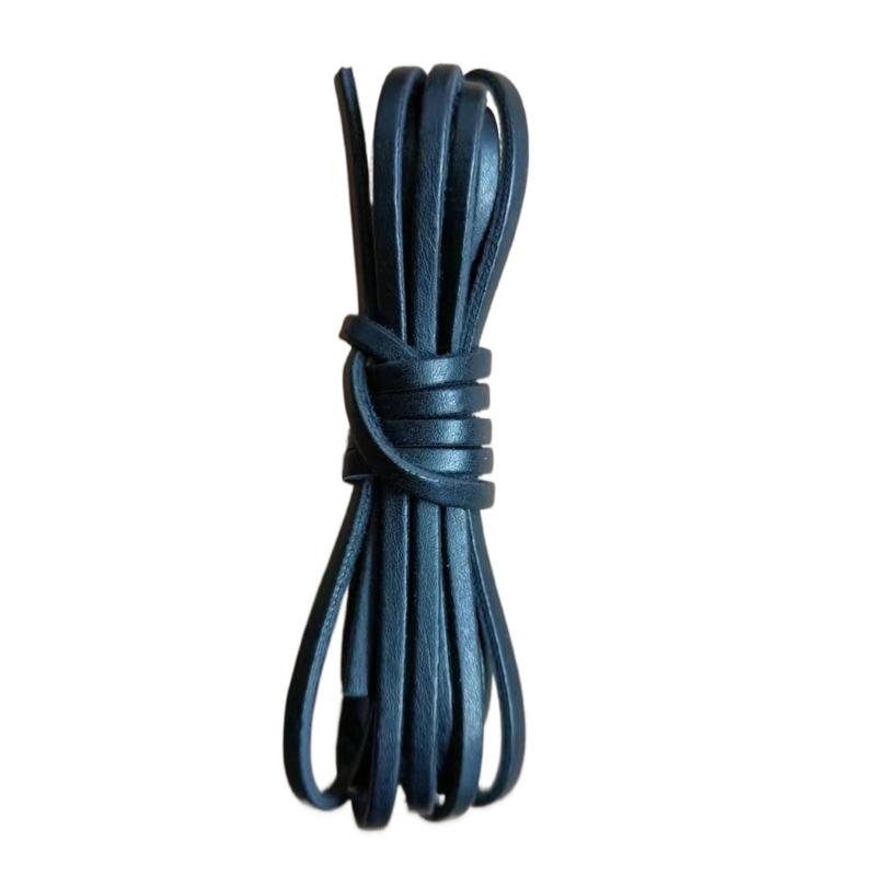 10.93 Yards 3mm Flache Lederschnur Lederband Lederkordel für Schmuckherstellung Halsketten Armbänder Schnürsenkel Basteln