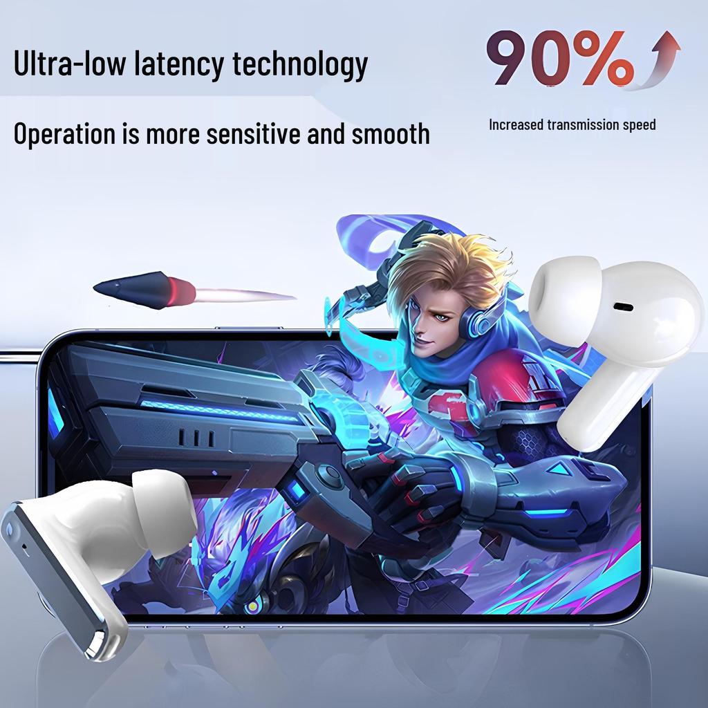 2025 Authentic Wireless Bluetooth Noise-Cancelling In-Ear Earphones with Long Battery and High Sound Quality