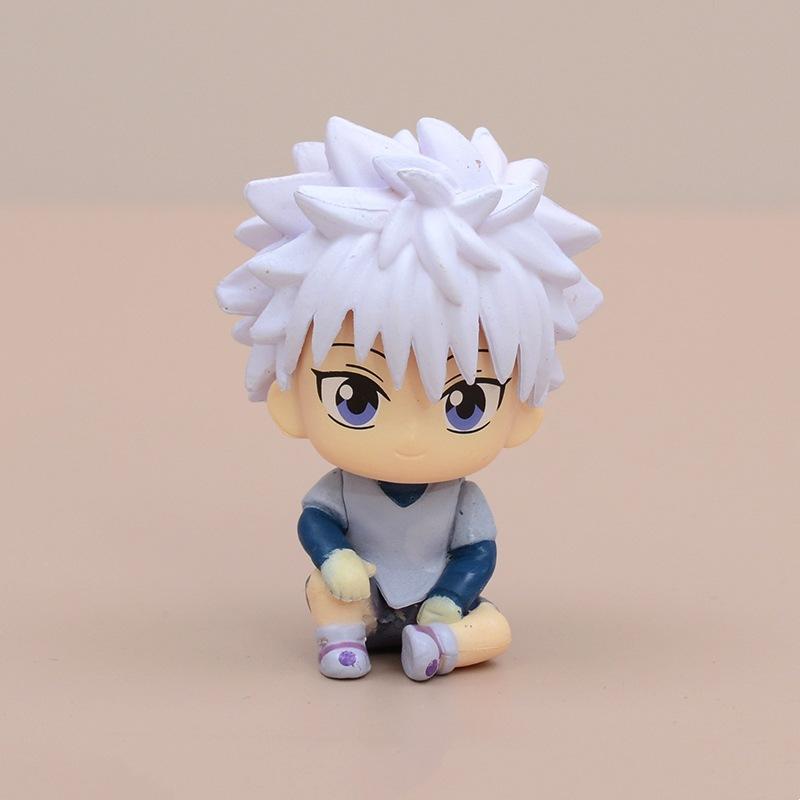 8Pcs Anime Hunter x Hunter GON FREECSS Anime Figure Killua Zoldyck Action Figure Kurapika Figurine Adult Model Doll Toys