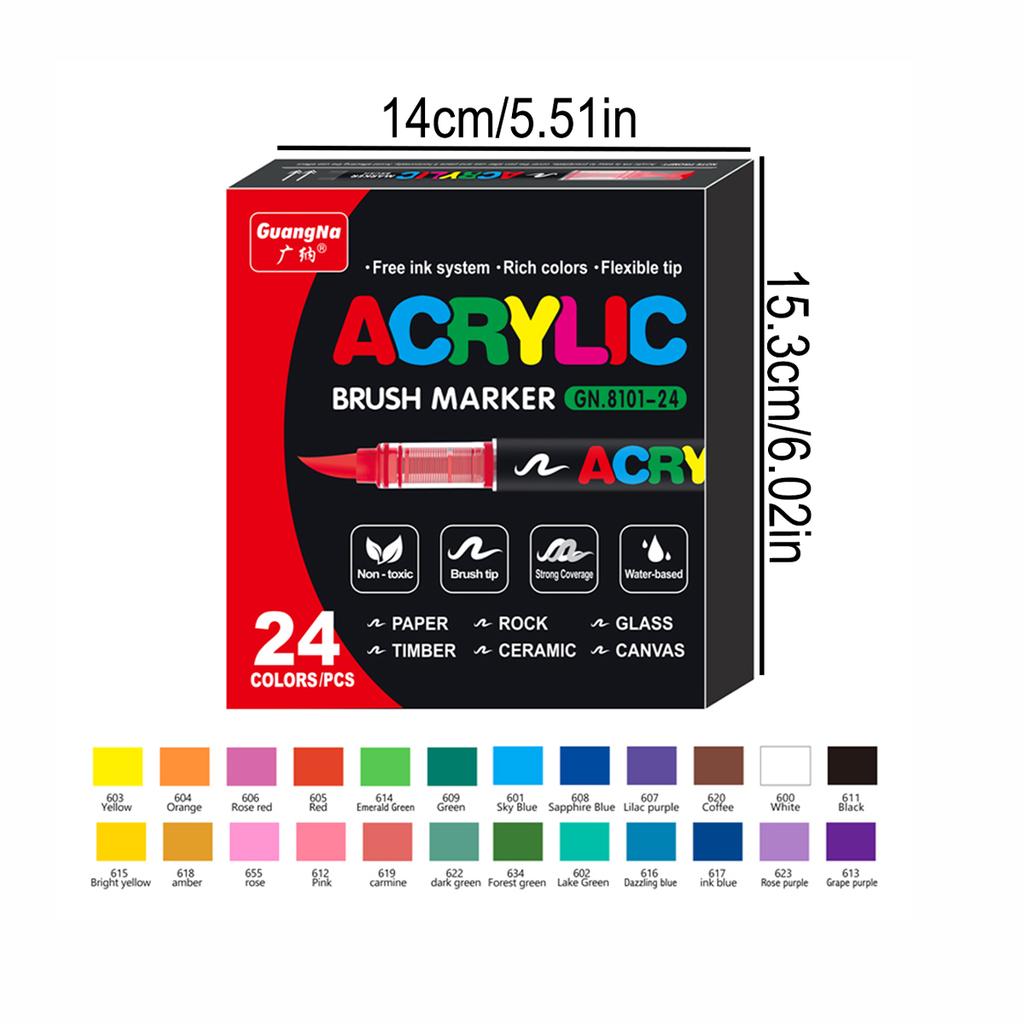 168/120/72/60/48/36/24/12 colors/box Artist Marker Set Direct Liquid Acrylic School Office Decoration Gift and Artwork Coloring