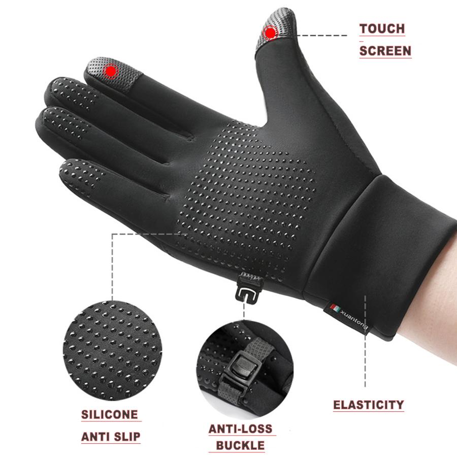 1 Pair Winter Gloves Women Men Ski Snow Gloves Thermal Warm Touch Screen, Suit For Running, Cycling, Biking, Hiking, Driving