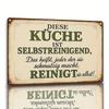 Humorous German Phrase If You CanT Say It In German You DonT Deserve To Drink Beer Sturdy Iron Sign with Decorative Frame