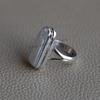 Natural Biwa Pearl 925 Sterling Silver Ring, Handmade Promise Ring