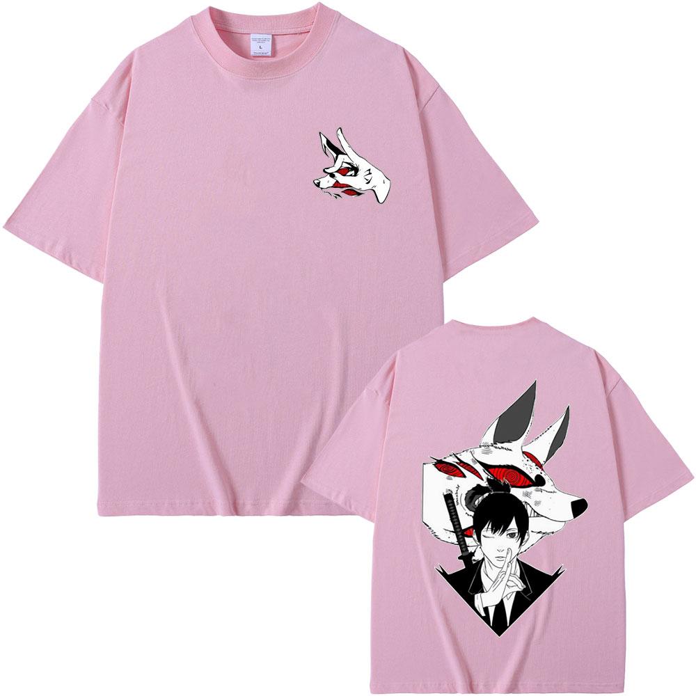 Anime Chainsaw Man Hayakawa Aki Summon Fox Devil Kon Graphic Tshirt Summer Men Women Fashion Manga Lovers Merch T Shirts Tops